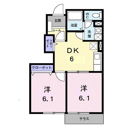 シフォン・ルーブルIIの間取り