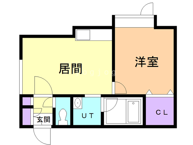 札幌市北区北三十五条西のアパートの間取り