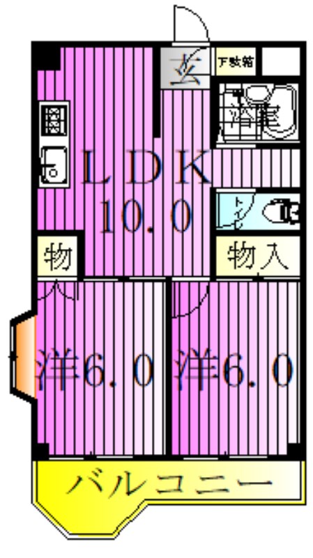 竹ノ塚保木間二丁目ビルの間取り