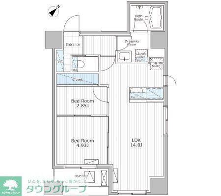 アスブルーム奥浅草の間取り