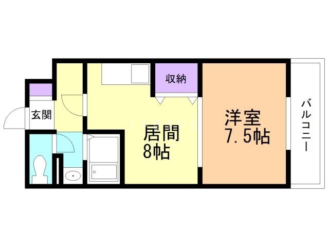 石狩郡当別町錦町のマンションの間取り