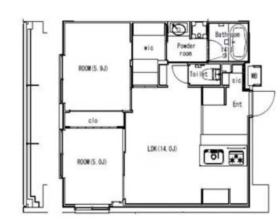 ART RESIDENCE IN MISATO CHUOの間取り