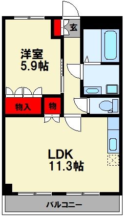 サンライフ花瀬 IIの間取り