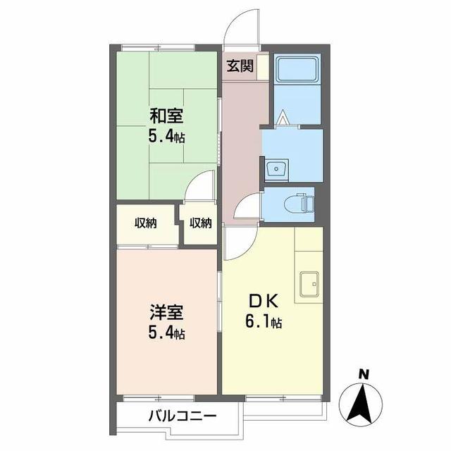 タウニー住之江の間取り