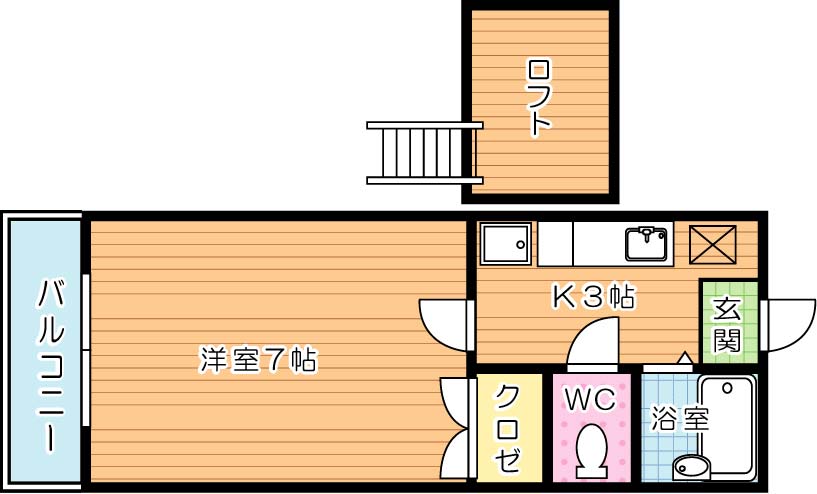 北九州市八幡西区大浦のマンションの間取り