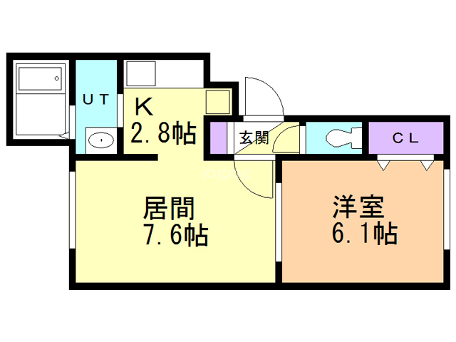 リバティ西富の間取り