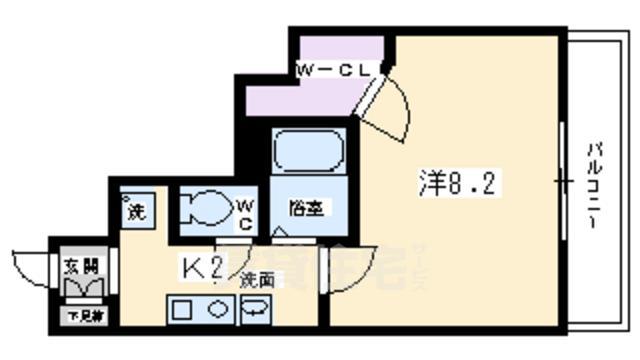 KDXレジデンス西大路（ケーディーエックス）の間取り