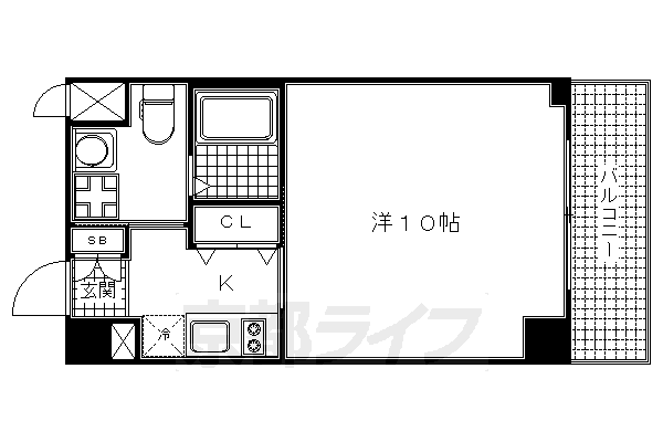 ベラジオ京都駅東の間取り