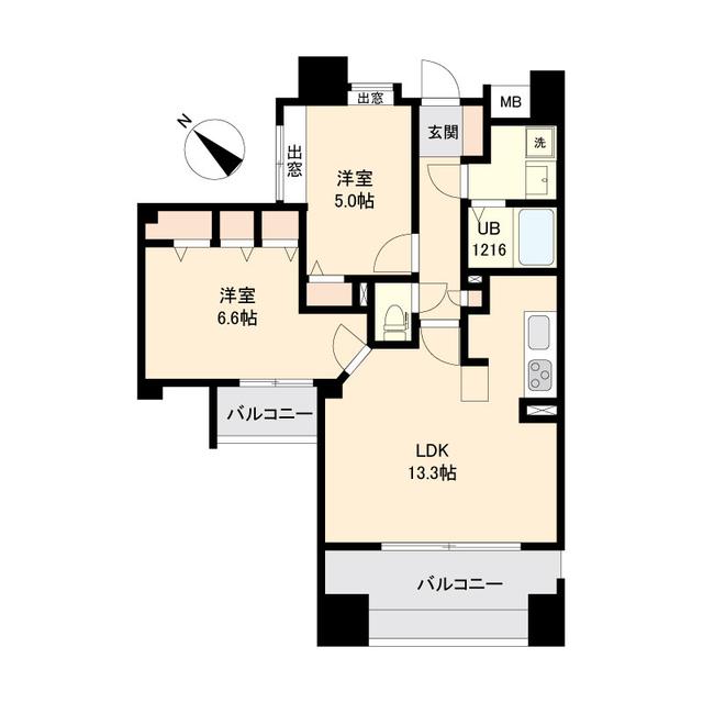 宮城県仙台市太白区長町１（マンション）の賃貸物件の間取り