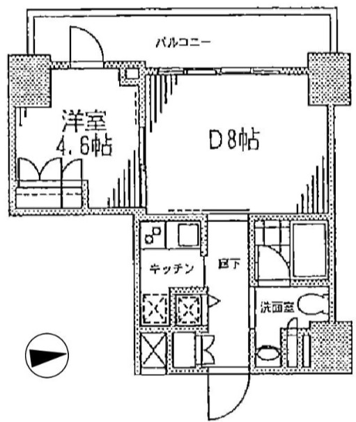 カスタリア門前仲町IIの間取り