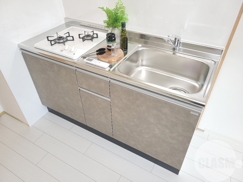 キッチン　２口コンロのシステムキッチン♪