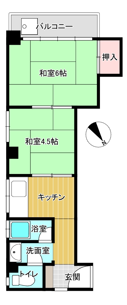 利建ビルの間取り写真