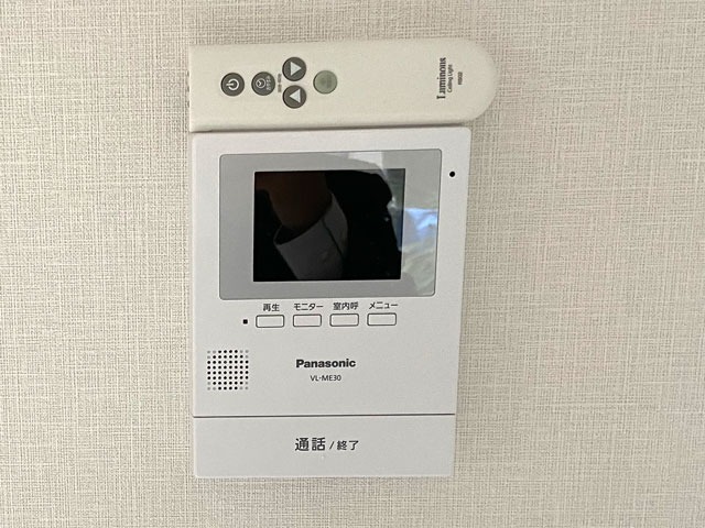 セキュリティ　ＴＶモニター付きインターホン※前回募集時に撮影