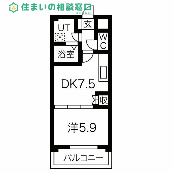 名鉄名古屋本線 男川駅 徒歩17分 4階建 築22年の間取り写真