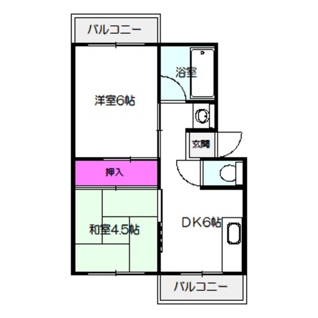 新森パークハイツの間取り写真