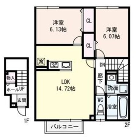 コンフォートヴィレッジIIの間取り写真