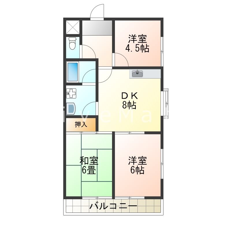 ハイツアイの間取り写真