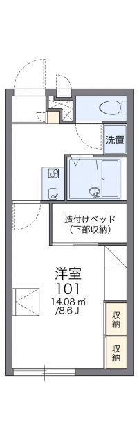 レオパレスＰＲＯＶＡＮＣＥの間取り