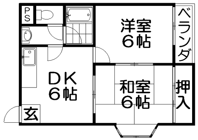 グレイス東香里の間取り