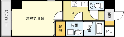 U-Basic reef 三萩野の間取り