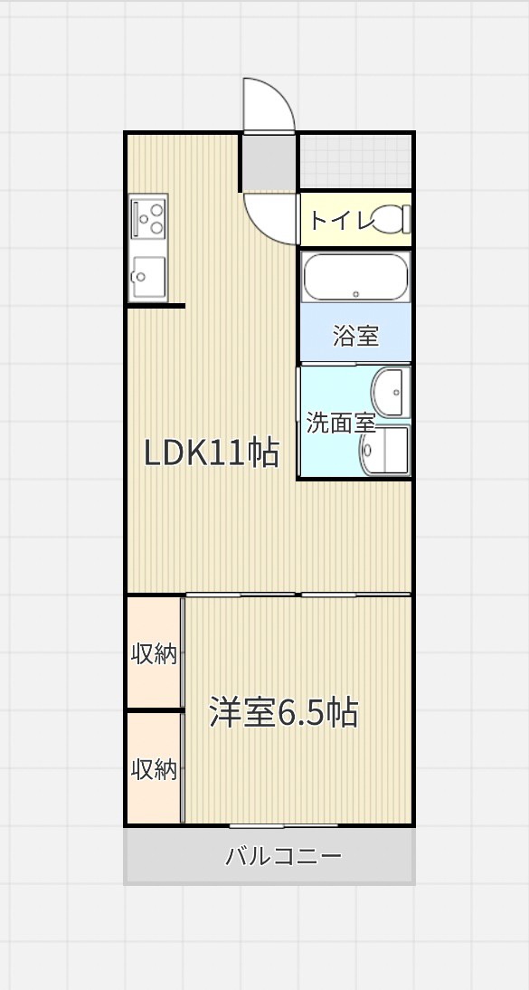 朝日プラザの間取り