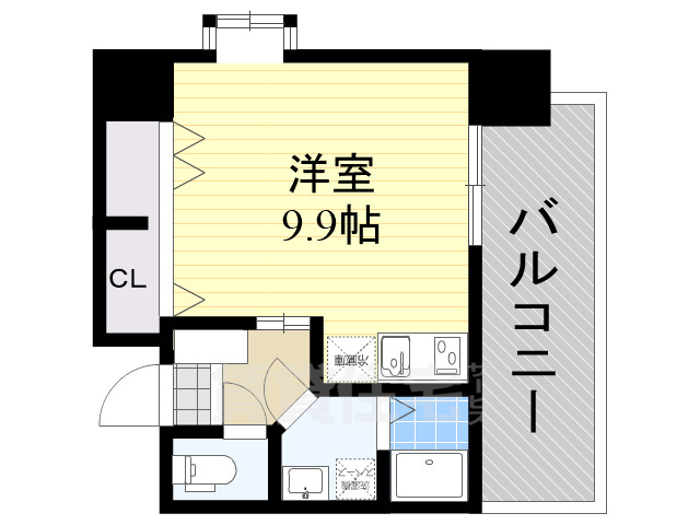 大阪市西区川口のマンションの間取り