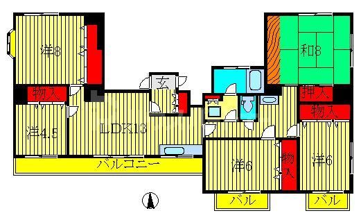 キャロット柏の間取り