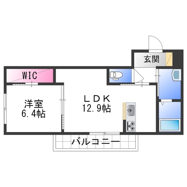 【ベレオ寺町通りの間取り】