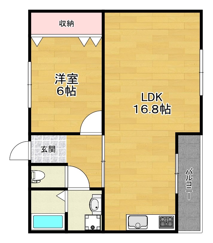 サンロイヤルマンションの間取り