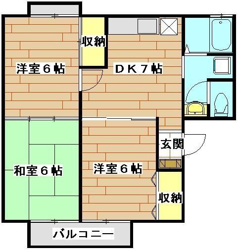 さいたま市西区三橋のアパートの間取り