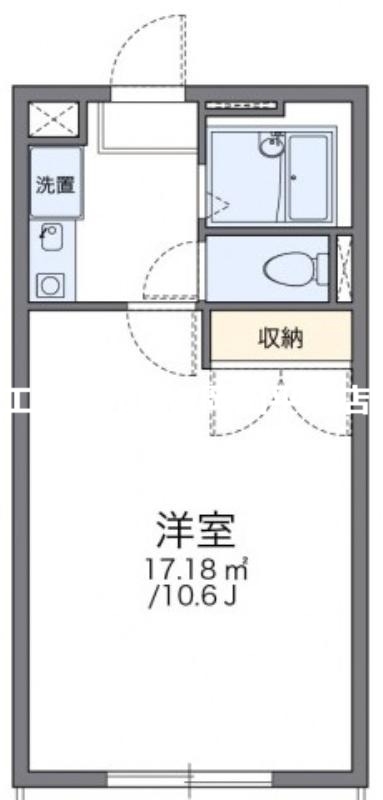 岡山市中区国富のマンションの間取り