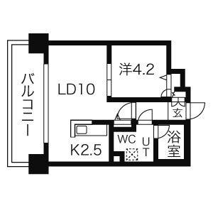 レオーネ中島公園の間取り