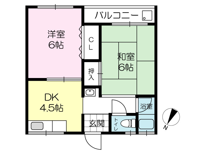 マンション若葉の間取り