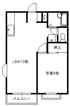 ワカミヤハイツの間取り