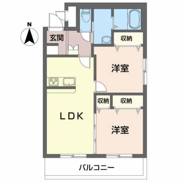 マンションドム北福島の間取り