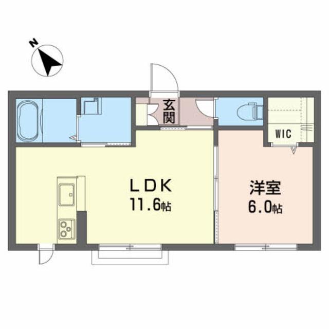 シャーメゾン　田舎館の間取り