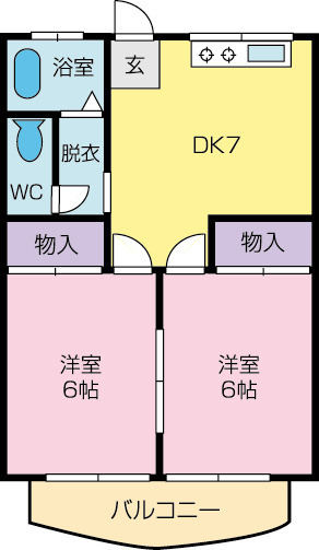 チェスナットBの間取り