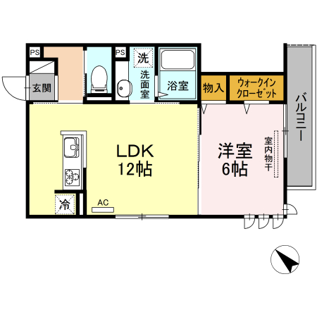 セジュールTOMの間取り