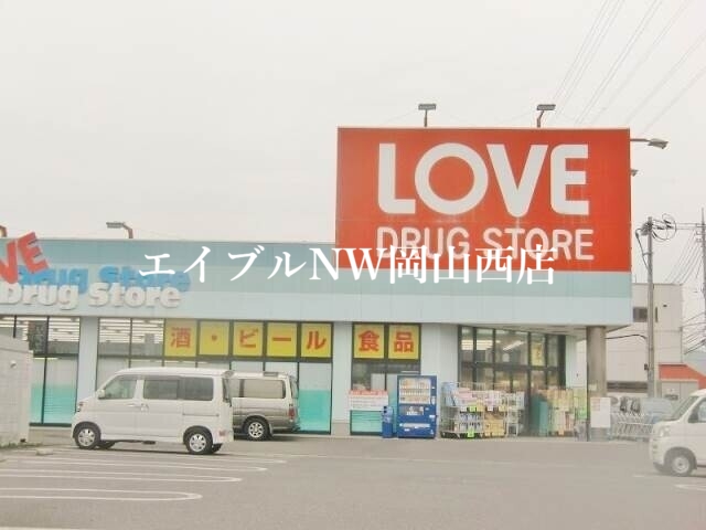 【岡山市南区西市のマンションのドラックストア】