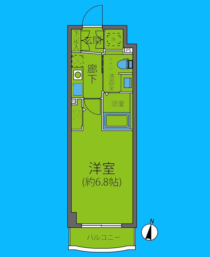 川崎市麻生区万福寺のマンションの間取り