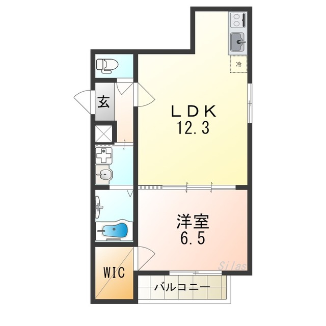 堺市堺区今池町のアパートの間取り