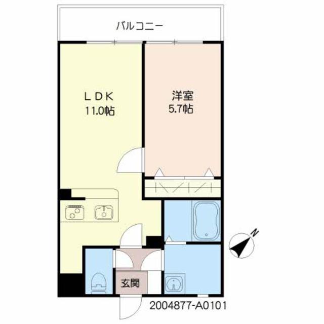 モンテローザI号館の間取り