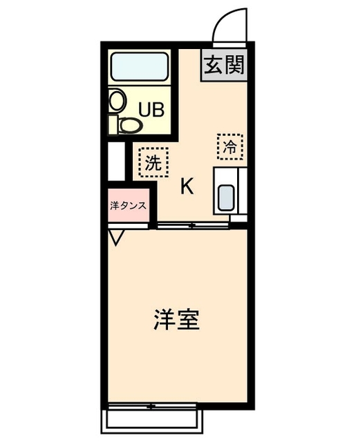 【シティハイム　パラディ国立の間取り】