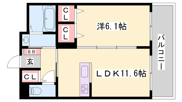 ベレオ　フォレストの間取り