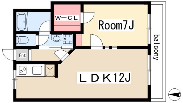 セントラル川名の間取り