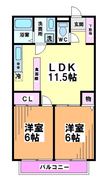 世田谷区梅丘のマンションの間取り