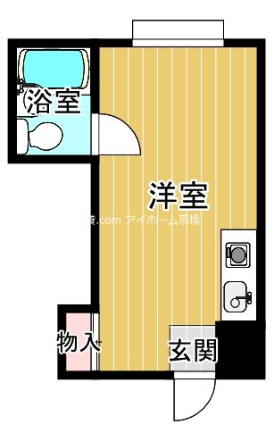 大阪市都島区中野町のマンションの間取り