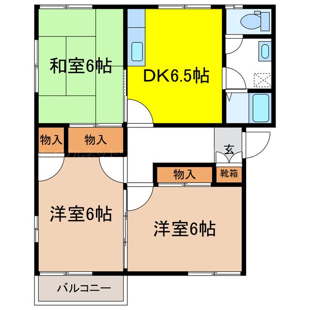 グランヒルズ中越S棟の間取り