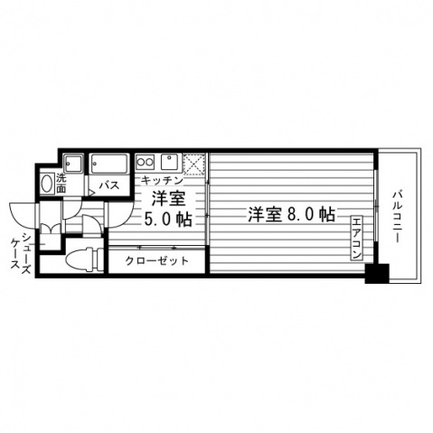 メゾン京田辺の間取り