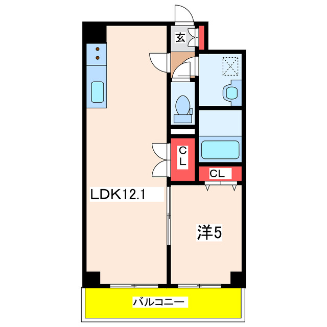 ＡＳプレミアム関屋金衛町の間取り